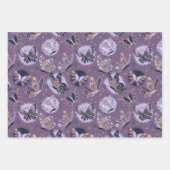 Schöne Schmetterlinge in Lila Geschenkpapier Set (Vorderseite 2)