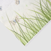 Schöne Schmetterlinge in Sunlit Grass Ethereal Seidenpapier (Ausschnitt)