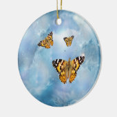 Schöne Schmetterlinge Keramikornament (Links)
