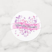 Schöne Schmetterlinge Konfetti (Klein Vorderseite)