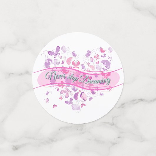 Schöne Schmetterlinge Konfetti (Klein Vorderseite)