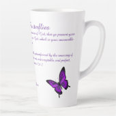 Schöne Schmetterlinge Latte Tasse (Rechts)