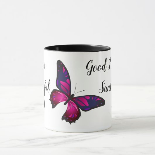 Schöne Schmetterlinge lebhafte Farben gestalten Ih Tasse (Zentrum)