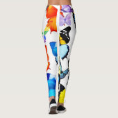 Schöne Schmetterlinge Leggings (Rückseite)