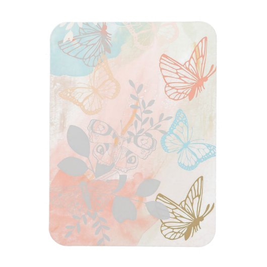 Schöne Schmetterlinge Magnet (Vertikal)
