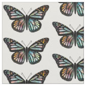 Schöne Schmetterlinge Muster Monarch Wasserfarbe Stoff (Nahaufnahme)