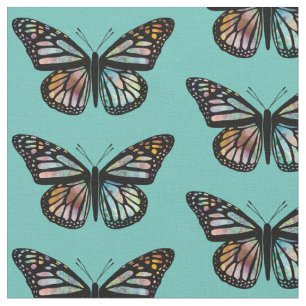 Schöne Schmetterlinge Muster Monarch Wasserfarbe Stoff