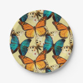 Schöne Schmetterlinge Pappteller (Vorderseite)