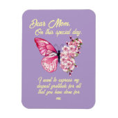 Schöne Schmetterlinge Personalisierter Muttertag Magnet (Vertikal)