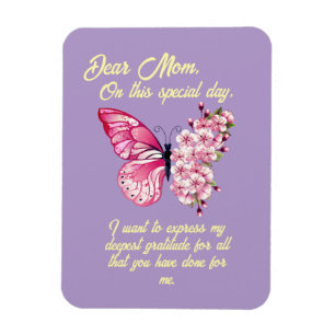 Schöne Schmetterlinge Personalisierter Muttertag Magnet