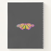 Schöne Schmetterlinge Personalisiertes PastelNoteb Notizblock (Rückseite)