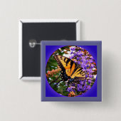 Schöne Schmetterlinge Pinback Button (Vorne & Hinten)