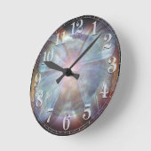 Schöne Schmetterlinge Runde Wanduhr (Winkel)