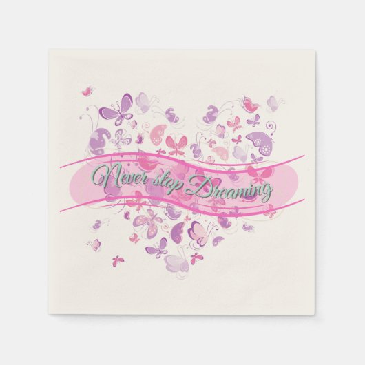 Schöne Schmetterlinge Serviette (Vorderseite)