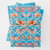 Schöne Schmetterlinge Türkis Blau Geschenkpapier Set (Beispiel)