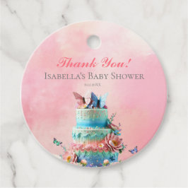 Schöne Schmetterlinge Twins Baby Dusche Geschenkanhänger