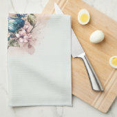 Schöne Schmetterlinge und Blume Geschirrtuch (Viertel Falte)