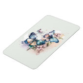 Schöne Schmetterlinge und Blume Magnet (Linke Seite)