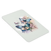 Schöne Schmetterlinge und Blume Magnet (Rechte Seite)