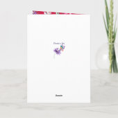 Schöne Schmetterlinge und Blume | Muttertag Karte (Rückseite)