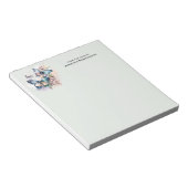 Schöne Schmetterlinge und Blume Notizblock (angewinkelt)