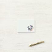 Schöne Schmetterlinge und Blume Post-it Klebezettel (Auf Schreibtisch)