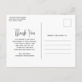 Schöne Schmetterlinge und Blume Vielen Dank Postkarte (Rückseite)