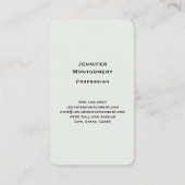 Schöne Schmetterlinge und Blume Visitenkarte (Rückseite)