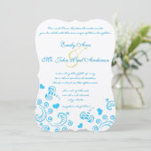 Schöne Schmetterlinge und wirbelnde Einladung zur (Stehend Vorderseite)