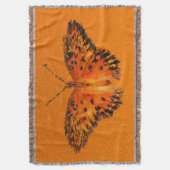 Schöne Schmetterlingflügel auf orangefarbenem Hint Decke (Vorderseite Vertikal)