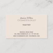 Schöne Schmetterlingsdispersion für Mädchen Visitenkarte (Rückseite)