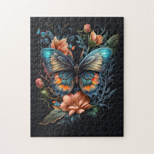 Schöne Schmetterlingsillustration Puzzle