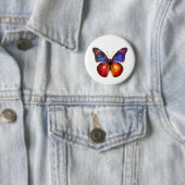 Schöne Schmetterlingskunst Button (Beispiel)