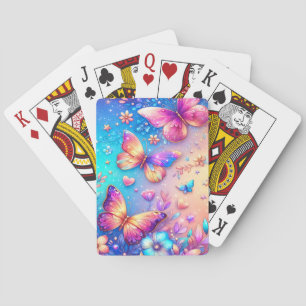 Schöne Schmetterlingsschmetterlinge Spielkarten