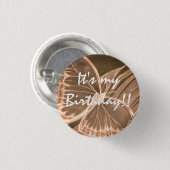 Schöne Schmetterlingstaste Es ist mein Geburtstag! Button (Vorne & Hinten)