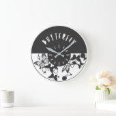 Schöne Schmetterlingswache Große Wanduhr (Zuhause)