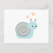 Schöne Schnecke Postkarte (Vorderseite)