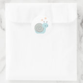 Schöne Schnecke Runder Aufkleber (Tasche)