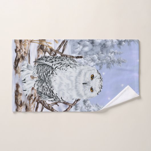 Schöne Schneeauschale im Schnee drucken Badhandtuch Set (Handtuch)