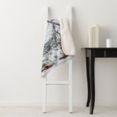 Schöne Schneeauschale im Schnee drucken Sherpadecke (Beispiel)