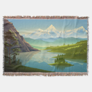 Schöne Schneeberge Decke