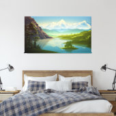 Schöne Schneeberge Leinwanddruck (Insitu (Schlafzimmer))