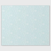 Schöne Schneeflocken Geschenkpapier (Flach)