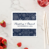 Schöne Schneeflocken Hochzeit von Napkins Serviette (Beispiel)