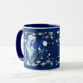 Schöne Schneekönigin Tasse (Vorderseite Links)