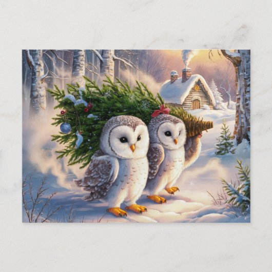 Schöne Schneekuchen Weihnachtskarte Postkarte (Vorderseite)