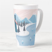 Schöne Schneelandschaft Milchtasse (Rechte Ecke)