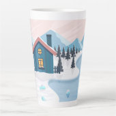 Schöne Schneelandschaft Milchtasse (Vorderseite)