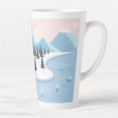 Schöne Schneelandschaft Milchtasse (Rechts)