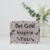 Schöne schöne Asche Grau Kaleidoskop nahtlos Postkarte (Stehend Vorderseite)